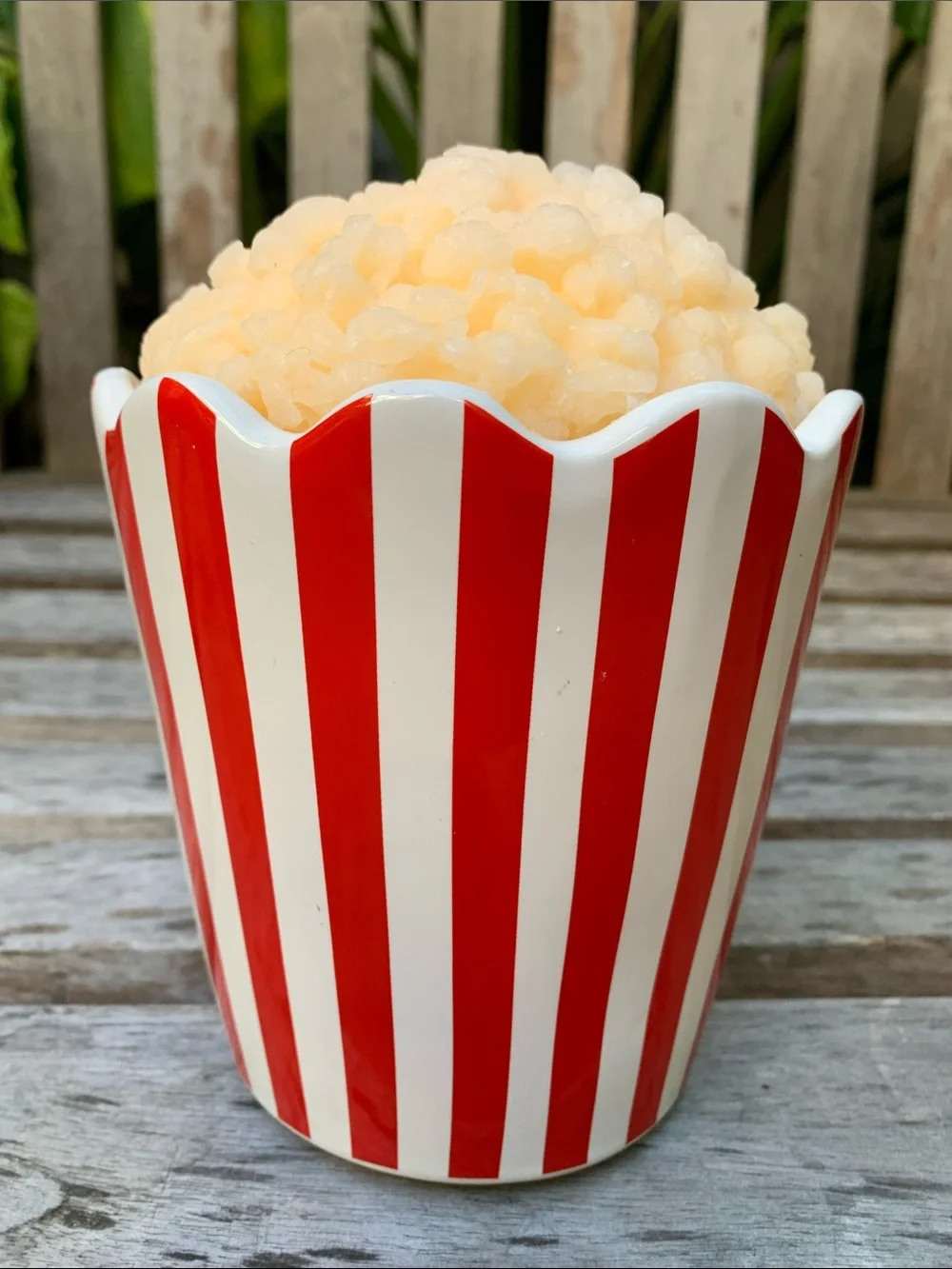 Movie Popcorn Bucket Novelty Wax Candle Scented